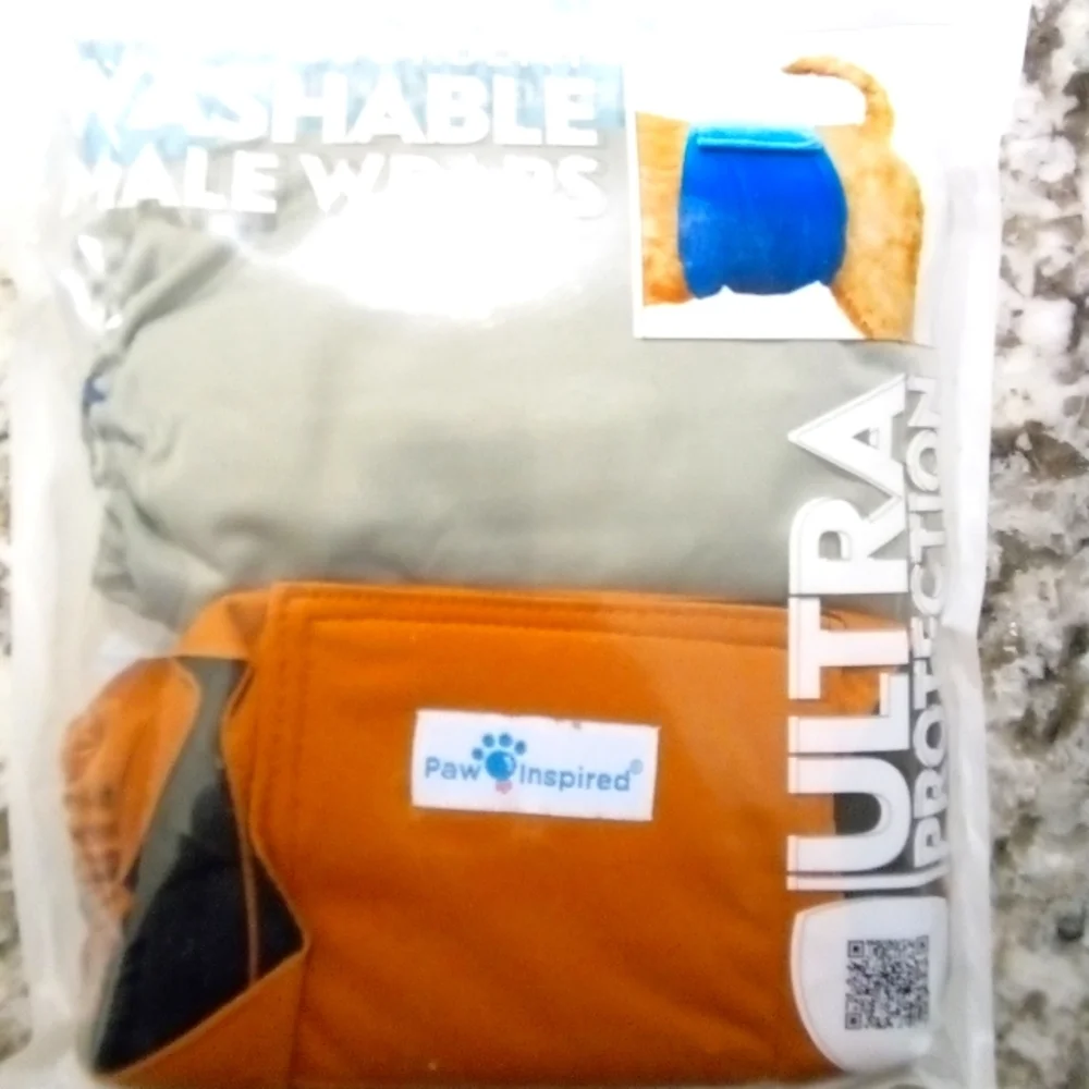 Medium size dog diapers 2 count (New)